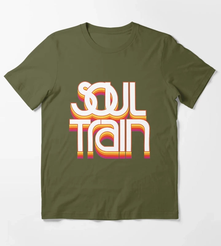 Soul Train TShirt T-Shirt Olive Green