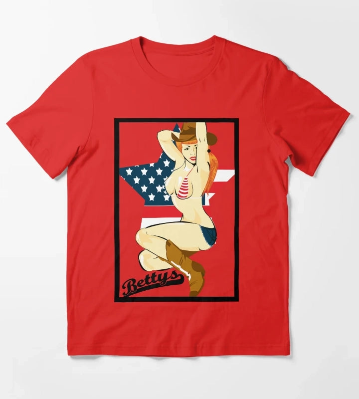 Southern Pin up T-Shirt Red
