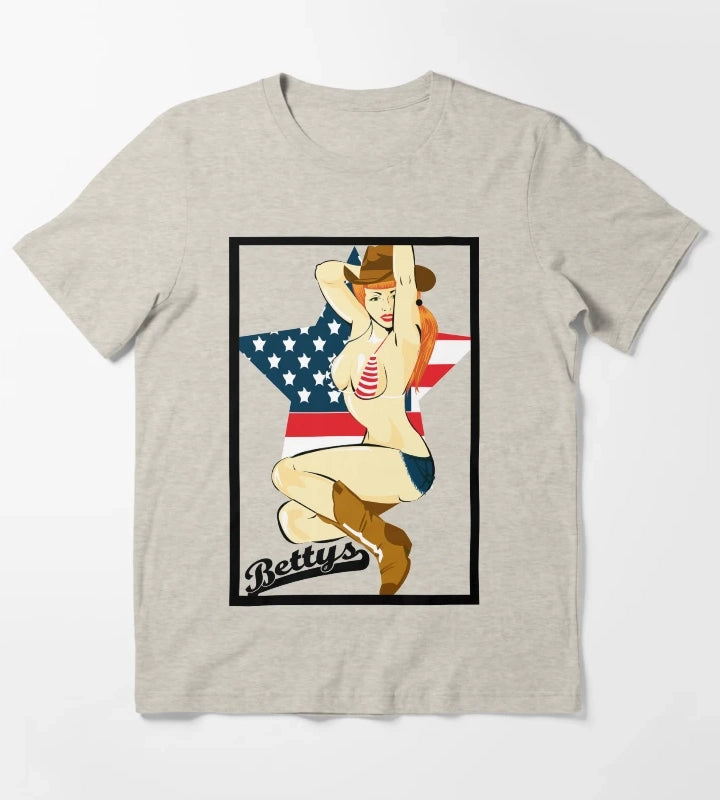 Southern Pin up T-Shirt Cream