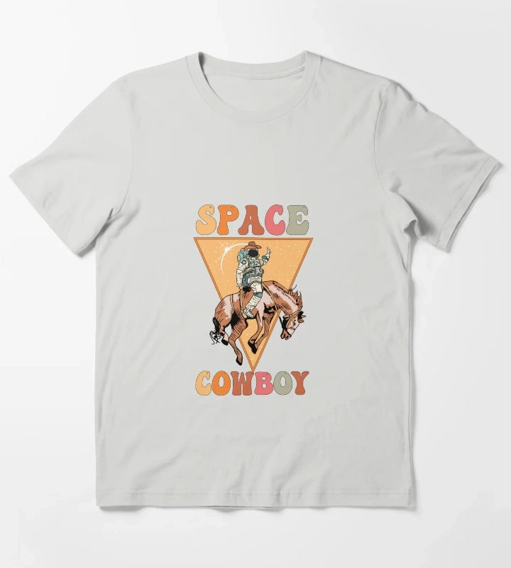 Space Cowboy T-Shirt Light Grey