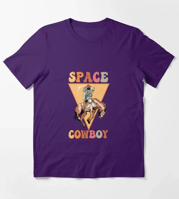 Space Cowboy T-Shirt Purple