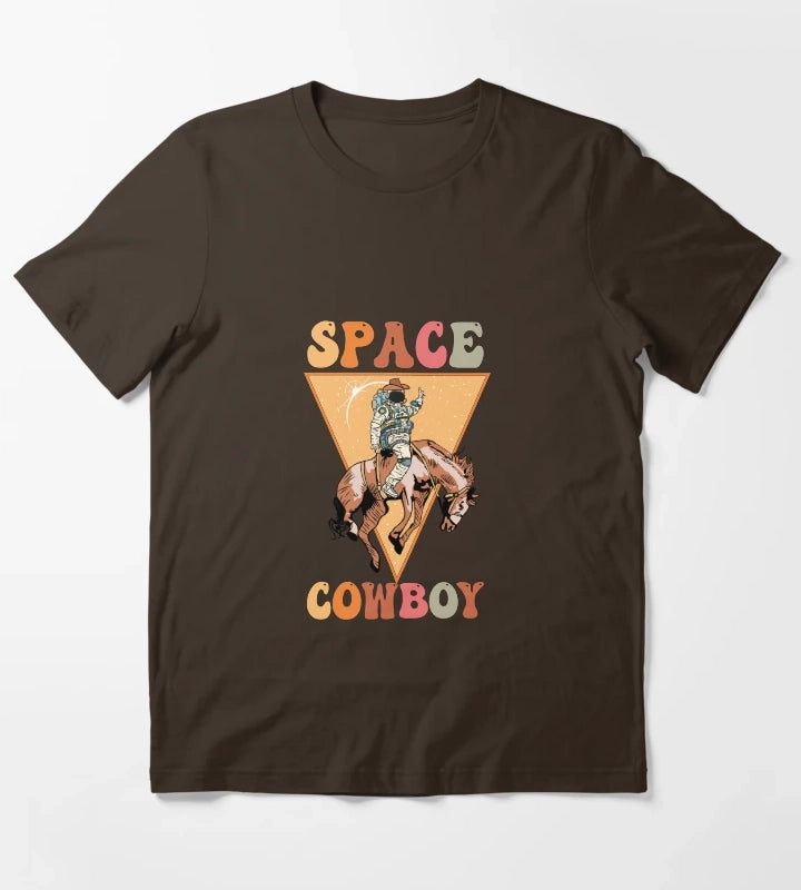 Space Cowboy T-Shirt Brown