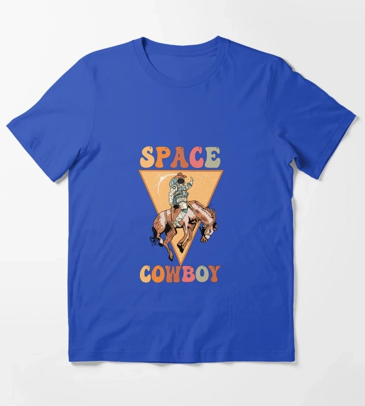 Space Cowboy T-Shirt Blue