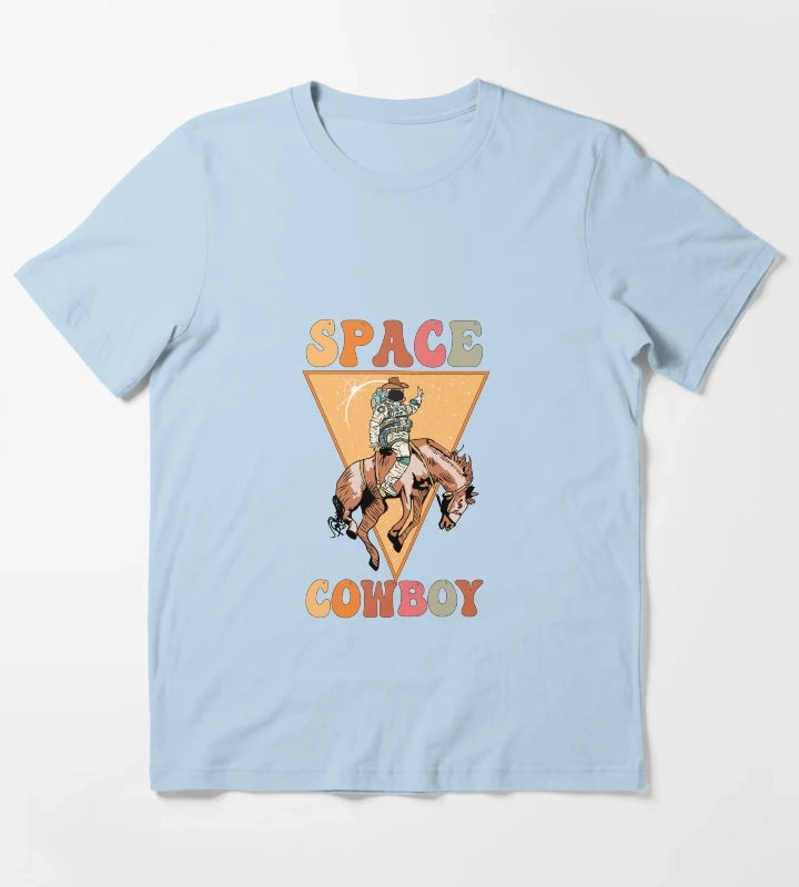 Space Cowboy T-Shirt Sky Blue