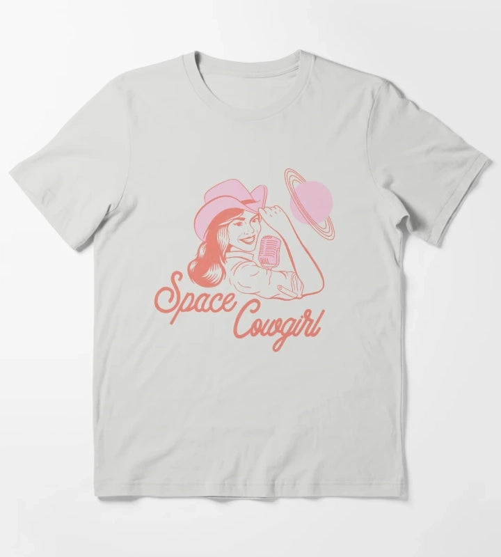 Space Cowgirl T-Shirt Light Grey