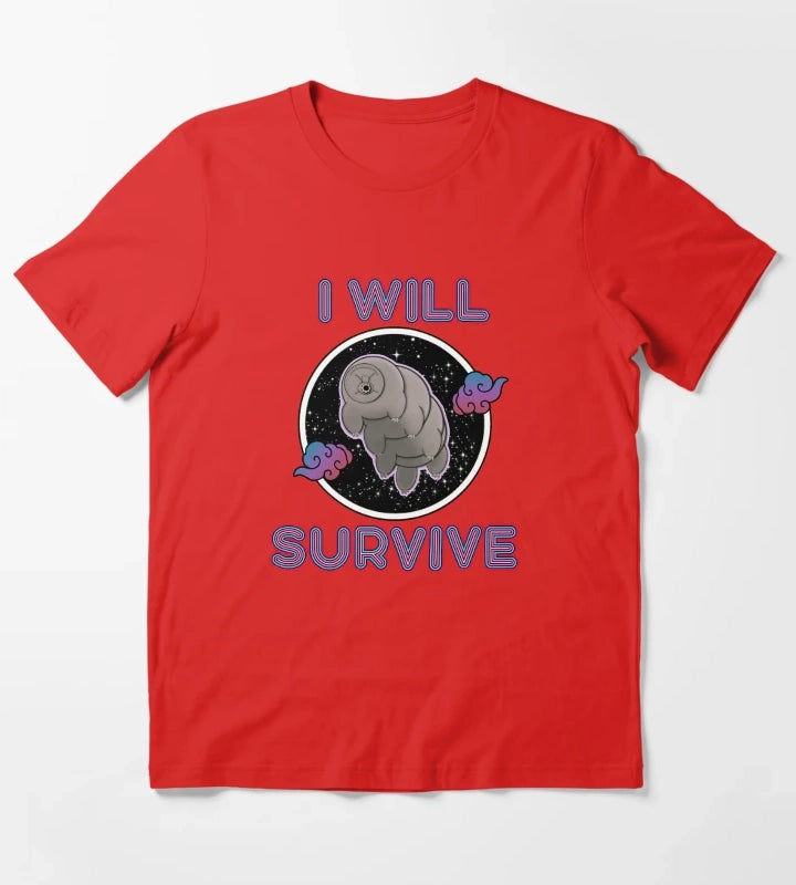 Space Disco Tardigrade T-Shirt Red