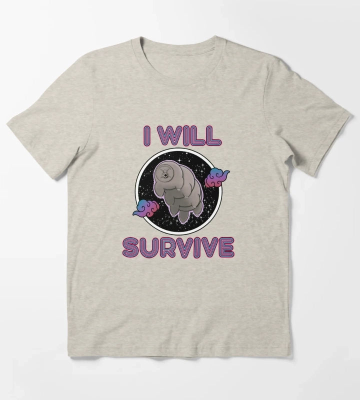 Space Disco Tardigrade T-Shirt Cream