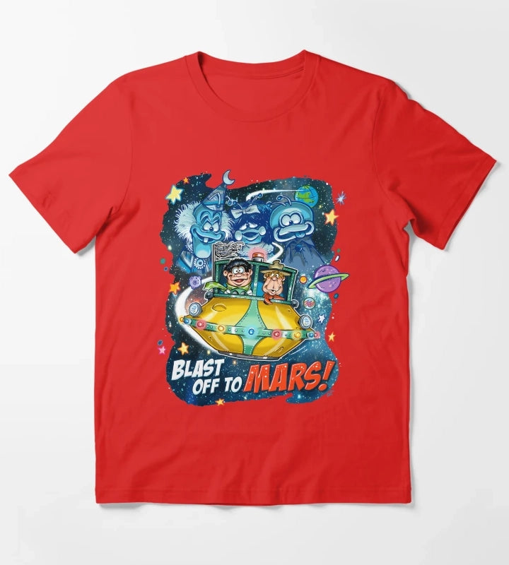 Space Explorer Heading to Red Planet T-Shirt Red