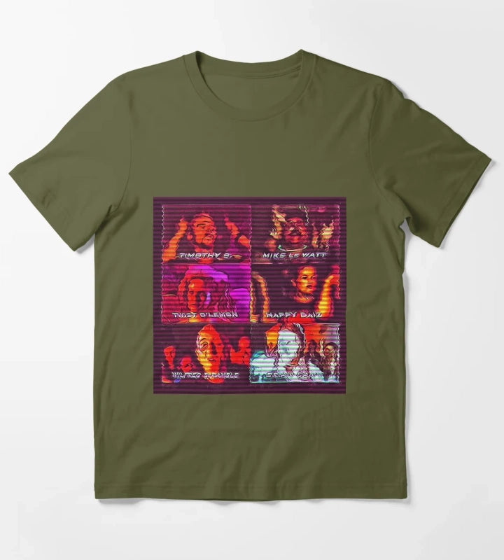 Spaced Clubbing T-Shirt Olive Green