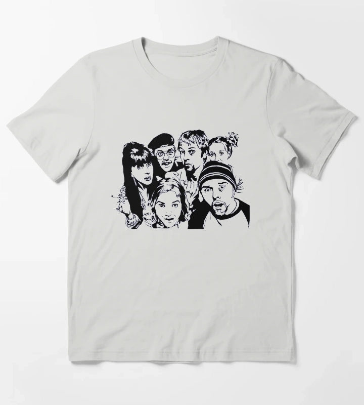 Spaced T-Shirt Light Grey
