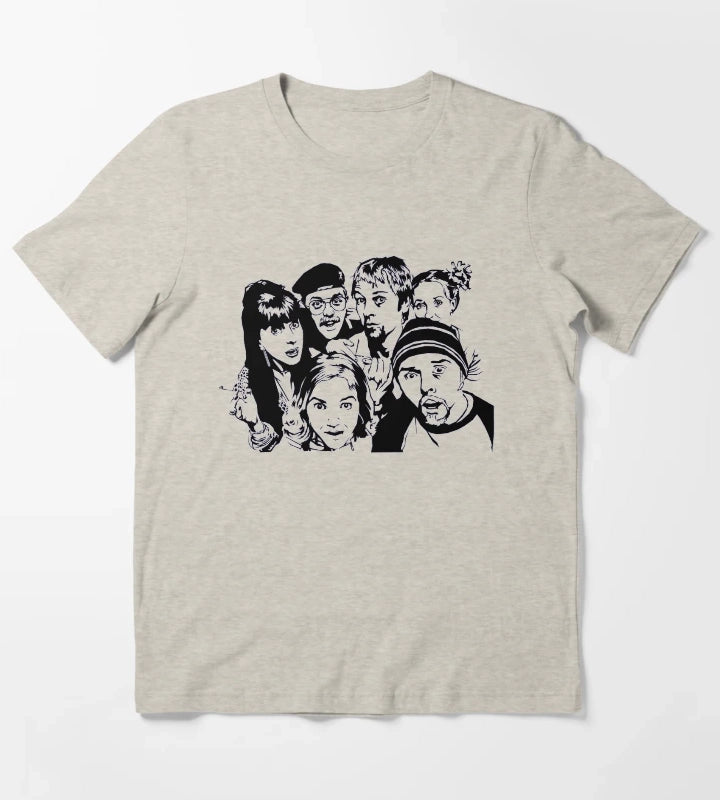 Spaced T-Shirt Cream