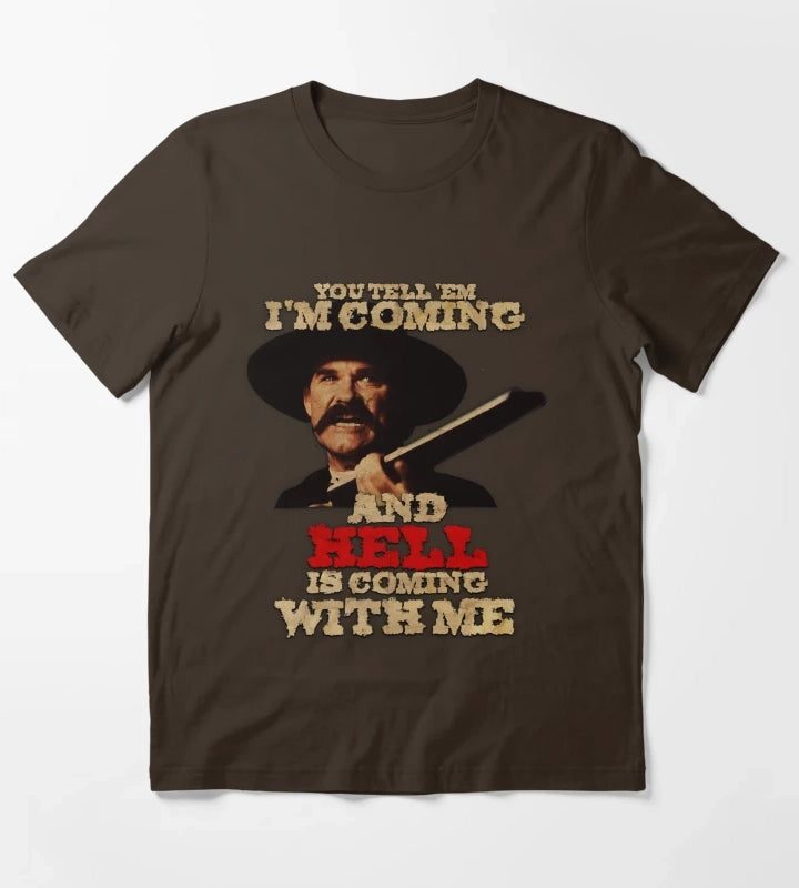 Special Present Tombstone Wyatt Earp 1993 Gifts For Music Fans T-Shirt Brown