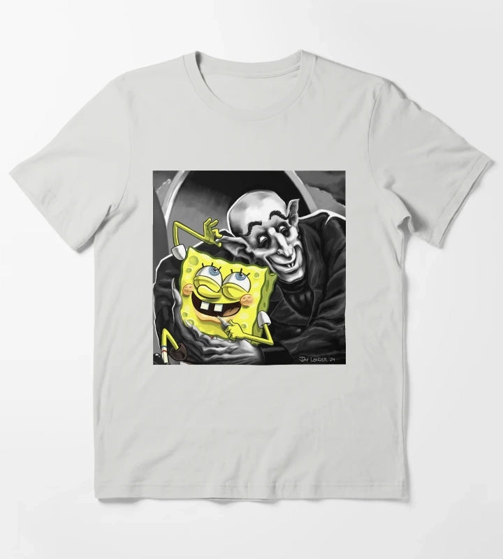 SpongeBob Blood Buddies T-Shirt Light Grey