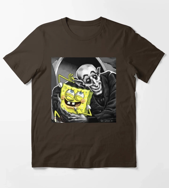 SpongeBob Blood Buddies T-Shirt Brown