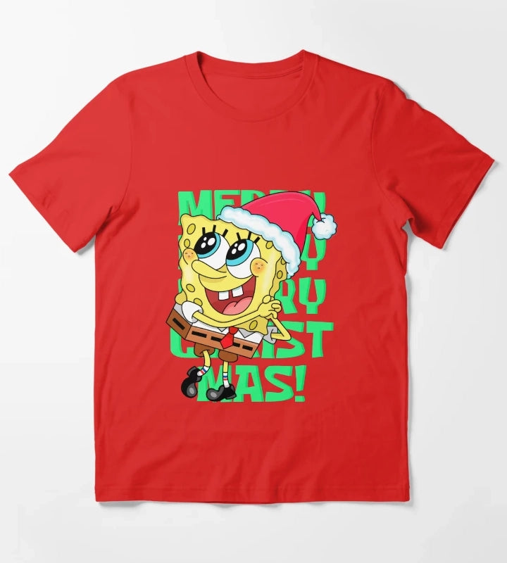 SpongeBob Christmas T-Shirt Red