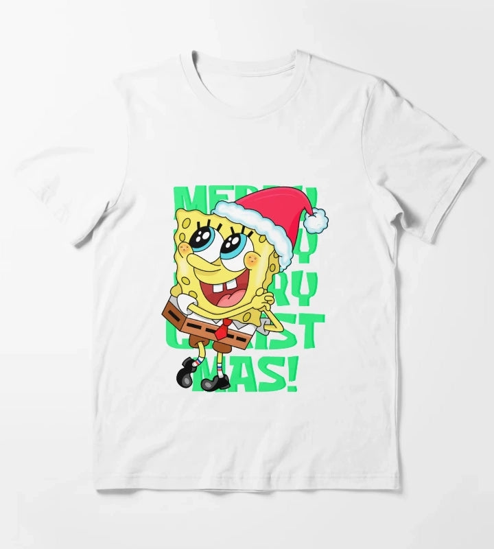 SpongeBob Christmas T-Shirt White