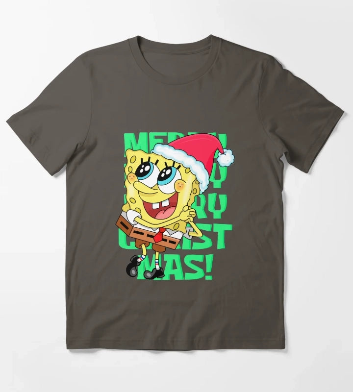 SpongeBob Christmas T-Shirt Dark Grey