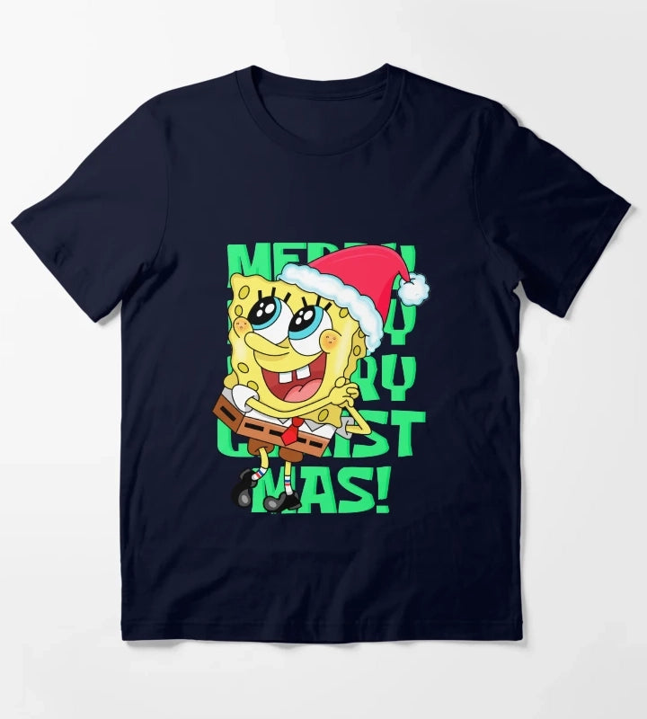 SpongeBob Christmas T-Shirt Navy