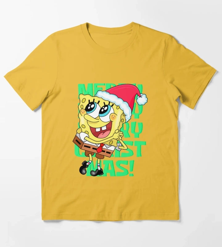 SpongeBob Christmas T-Shirt Yellow