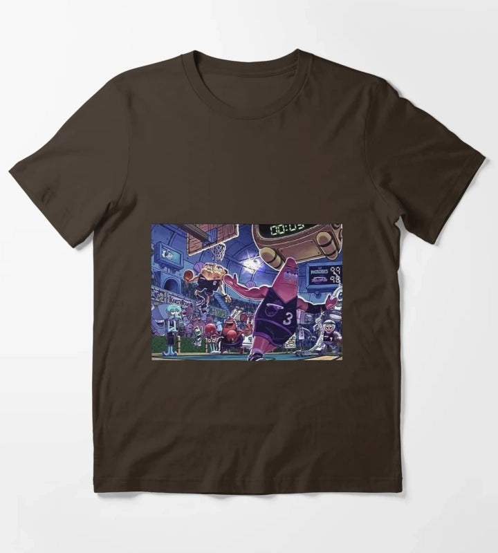 SpongeBob Dunking T-Shirt Brown