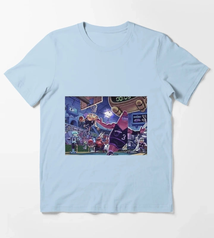 SpongeBob Dunking T-Shirt Sky Blue