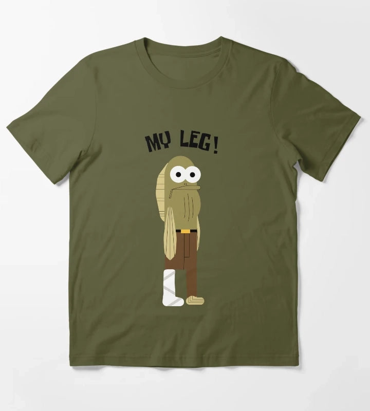 SpongeBob My Leg T-Shirt Olive Green