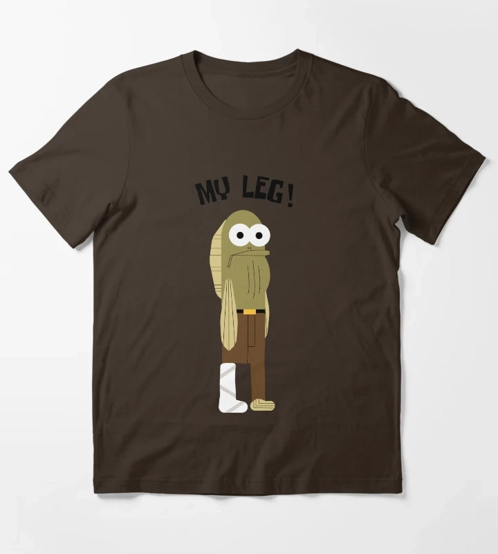 SpongeBob My Leg T-Shirt Brown