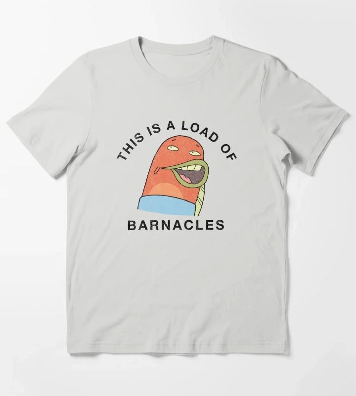 SpongeBob SquarePants A Load Of Barnacles T-Shirt Light Grey