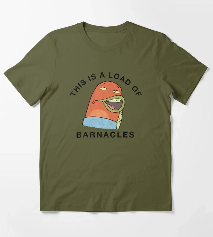 SpongeBob SquarePants A Load Of Barnacles T-Shirt Olive Green