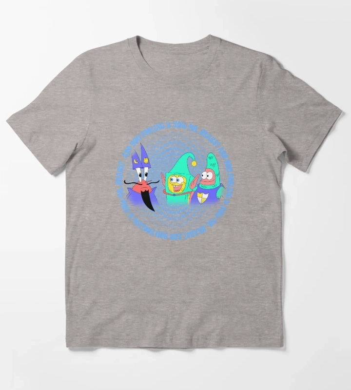 SpongeBob SquarePants Are You Feeling It Now Mr Krabs T-Shirt Heather Grey
