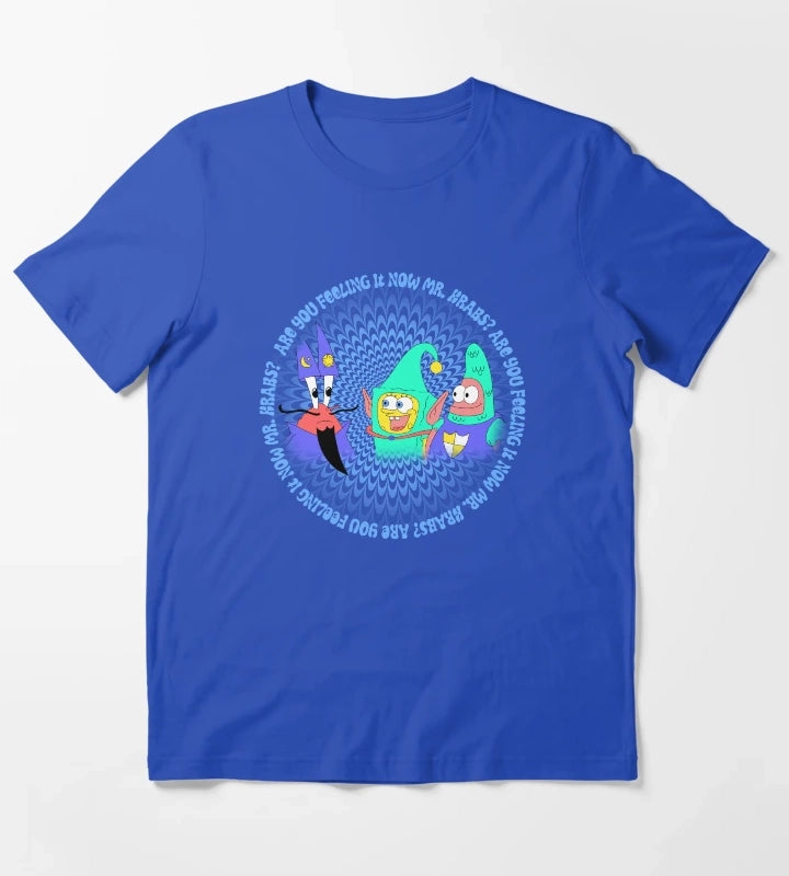 SpongeBob SquarePants Are You Feeling It Now Mr Krabs T-Shirt Blue