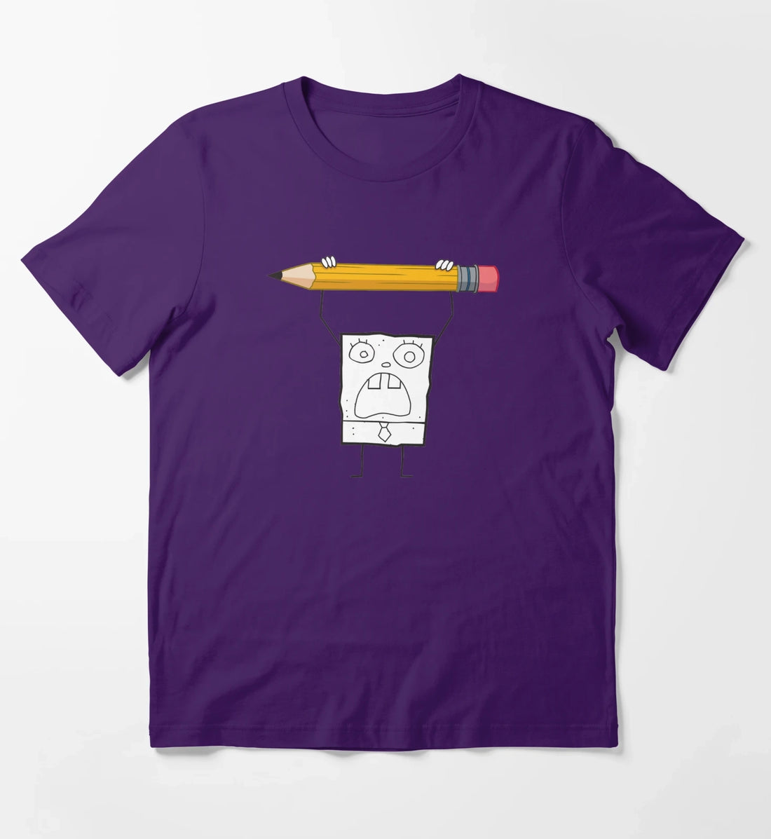 SpongeBob SquarePants DoodleBob Pencil Rage T-Shirt Purple