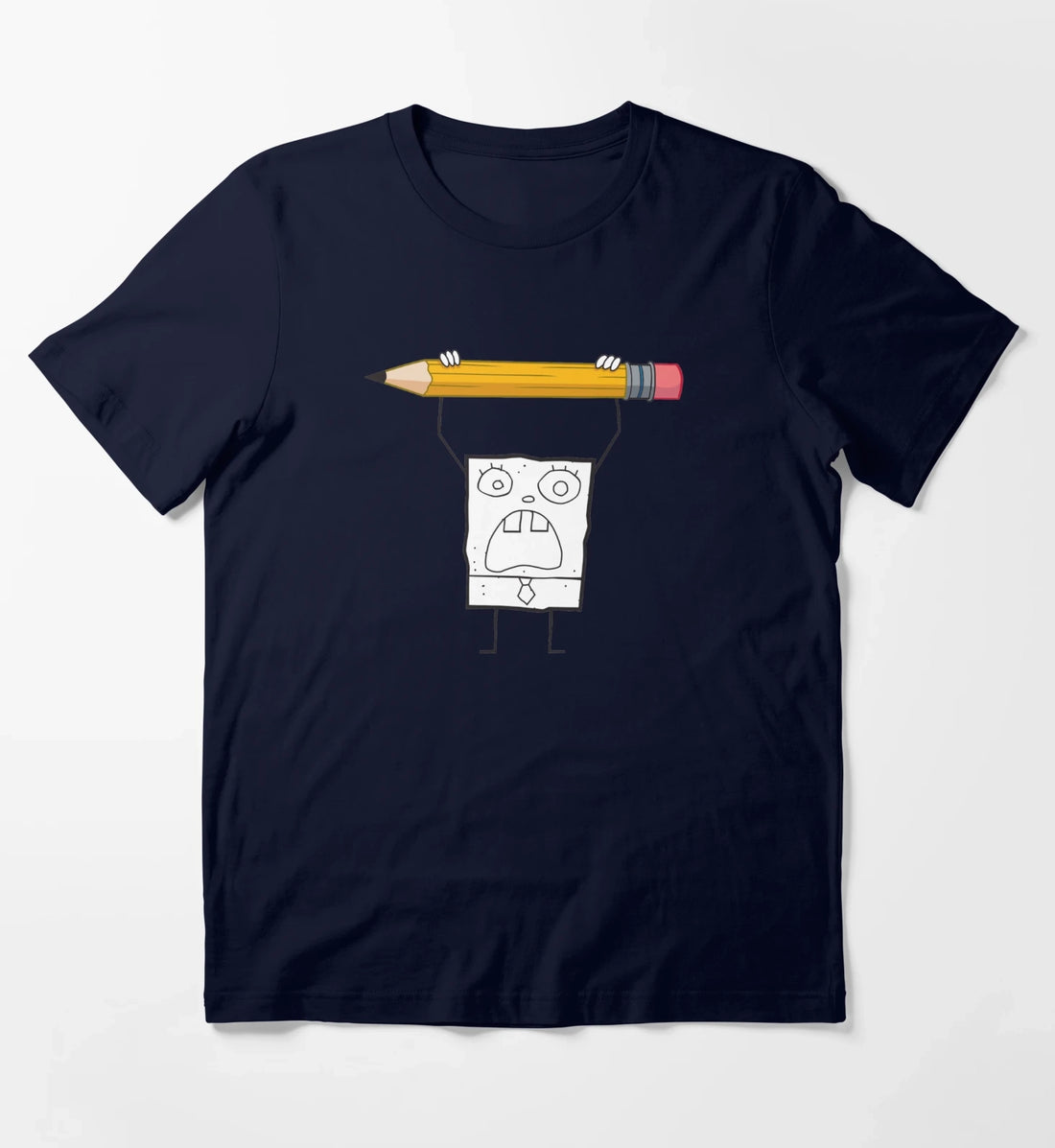 SpongeBob SquarePants DoodleBob Pencil Rage T-Shirt Navy