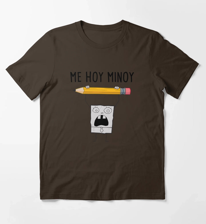 SpongeBob SquarePants Doodle Bob Me Hoy Minoy Portrait T-Shirt Brown
