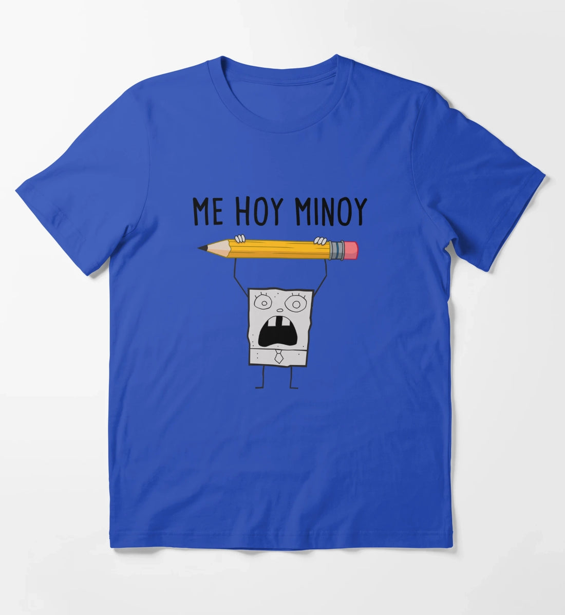 SpongeBob SquarePants Doodle Bob Me Hoy Minoy Portrait T-Shirt Blue
