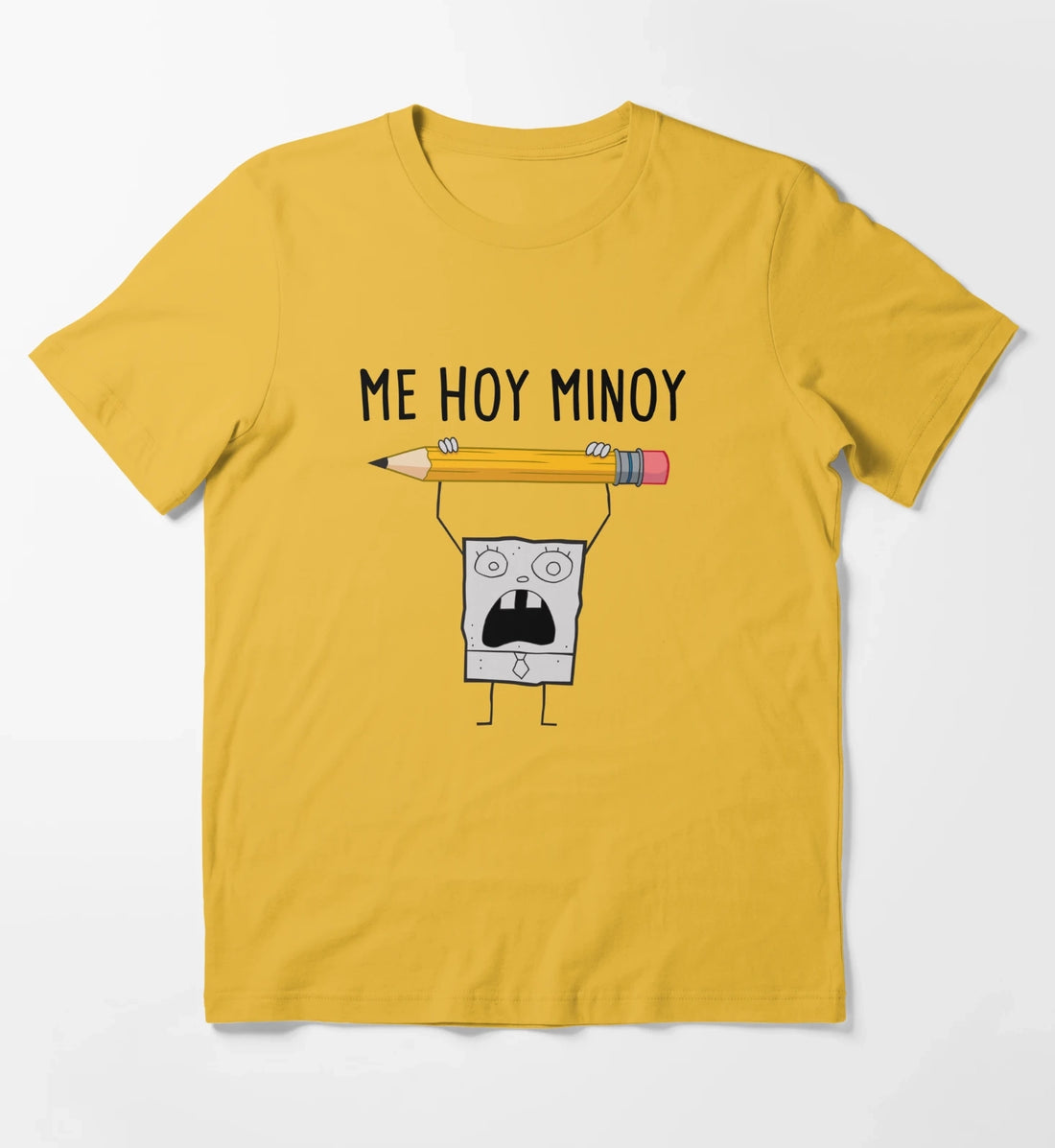 SpongeBob SquarePants Doodle Bob Me Hoy Minoy Portrait T-Shirt Yellow