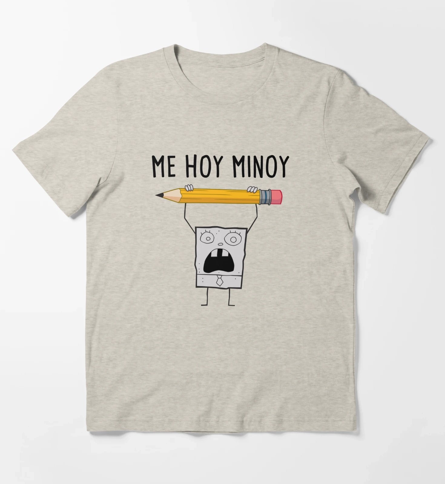 SpongeBob SquarePants Doodle Bob Me Hoy Minoy Portrait T-Shirt Cream