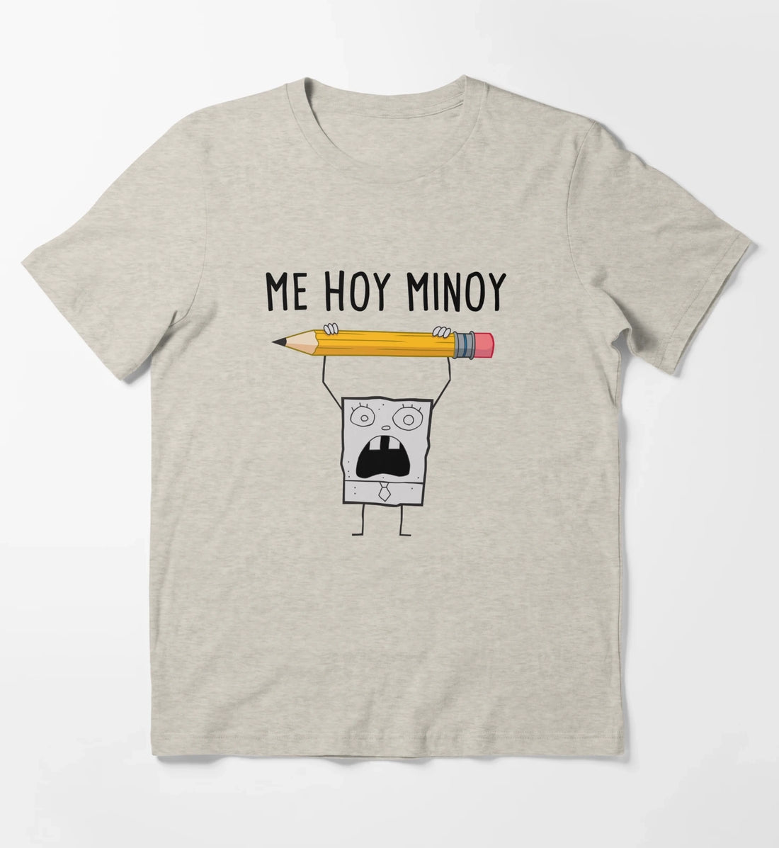 SpongeBob SquarePants Doodle Bob Me Hoy Minoy Portrait T-Shirt Cream