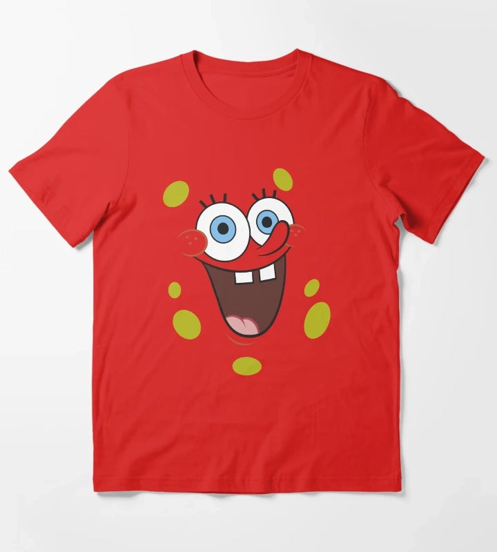 SpongeBob SquarePants Face Portrait T-Shirt Red