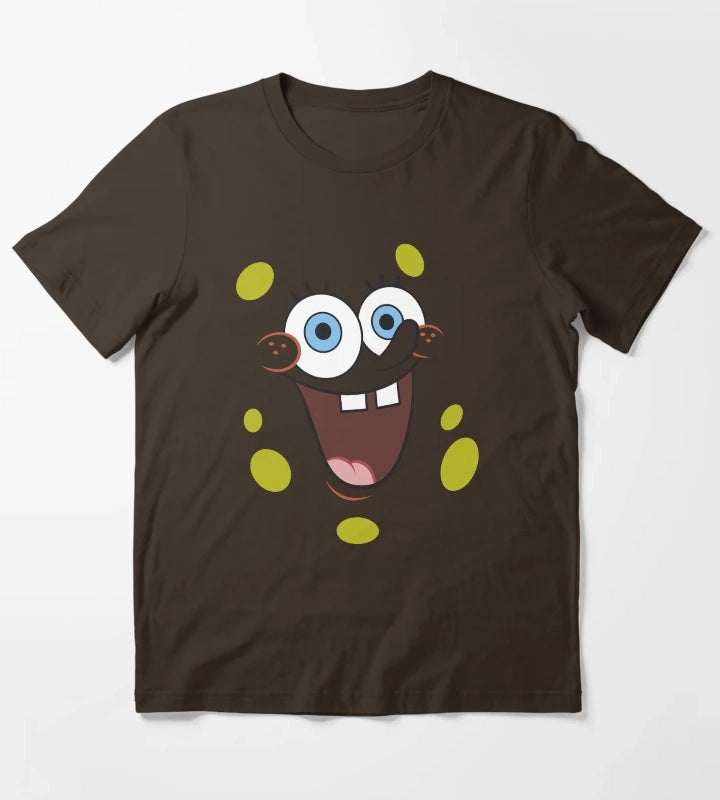 SpongeBob SquarePants Face Portrait T-Shirt Brown