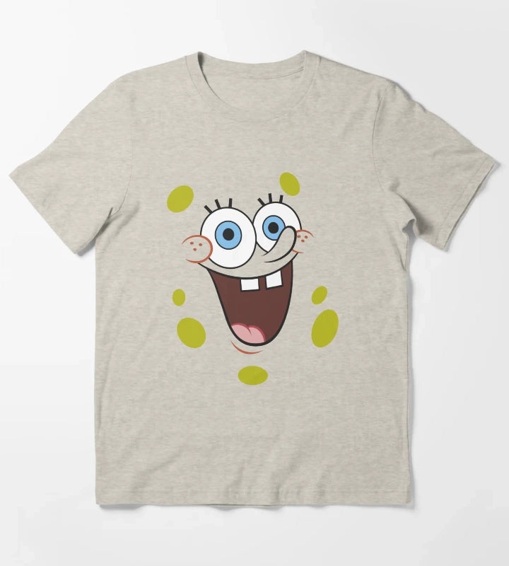 SpongeBob SquarePants Face Portrait T-Shirt Cream