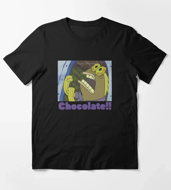 SpongeBob SquarePants Fish Screams Chocolate T-Shirt