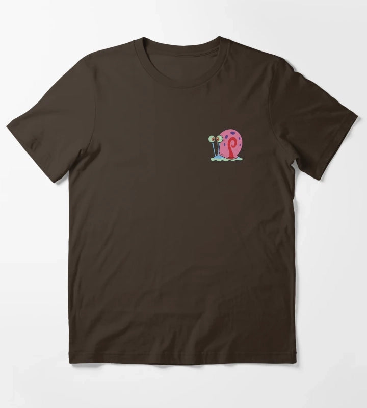 SpongeBob SquarePants Gary Pop Art Snail Pocket T-Shirt Brown