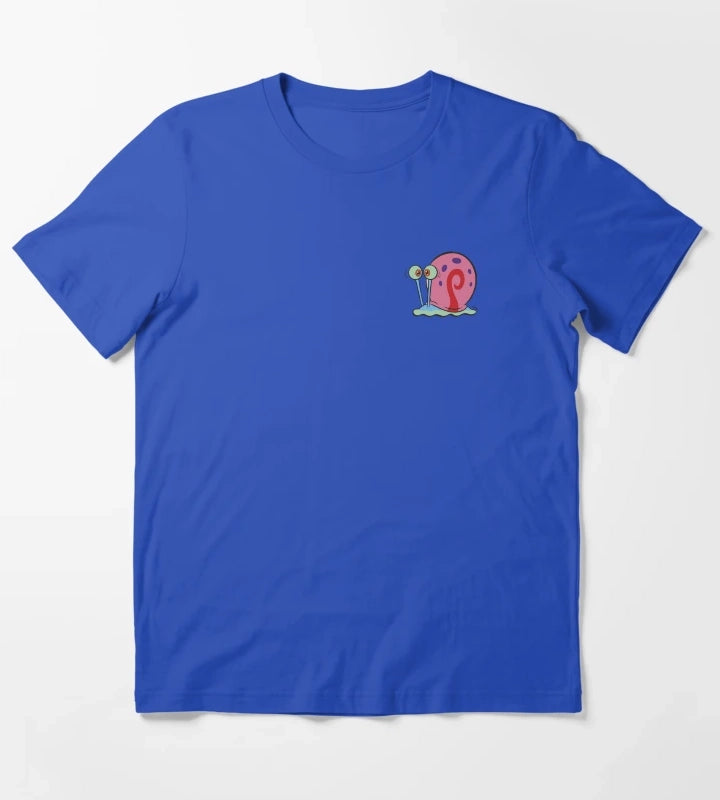 SpongeBob SquarePants Gary Pop Art Snail Pocket T-Shirt Blue