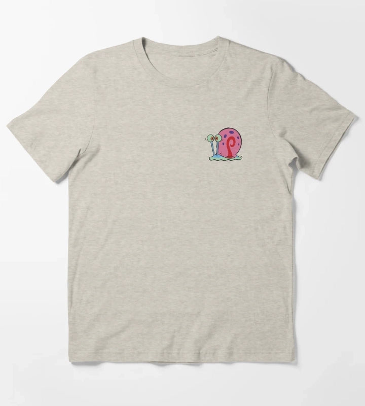 SpongeBob SquarePants Gary Pop Art Snail Pocket T-Shirt Cream