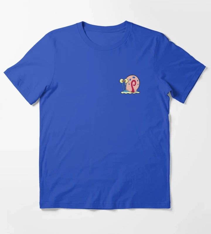 SpongeBob SquarePants Gary Pop Art Snail Pocket V2 T-Shirt Blue