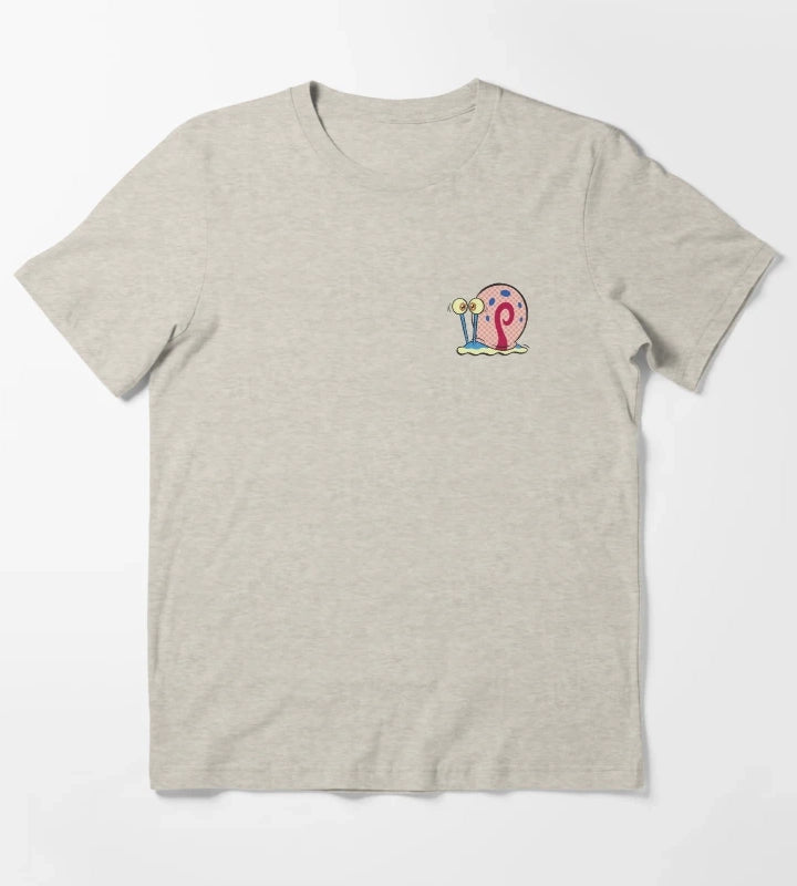 SpongeBob SquarePants Gary Pop Art Snail Pocket V2 T-Shirt Cream