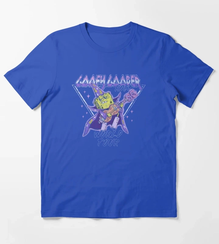 SpongeBob SquarePants Goofy Goober Rock World Tour T-Shirt Blue