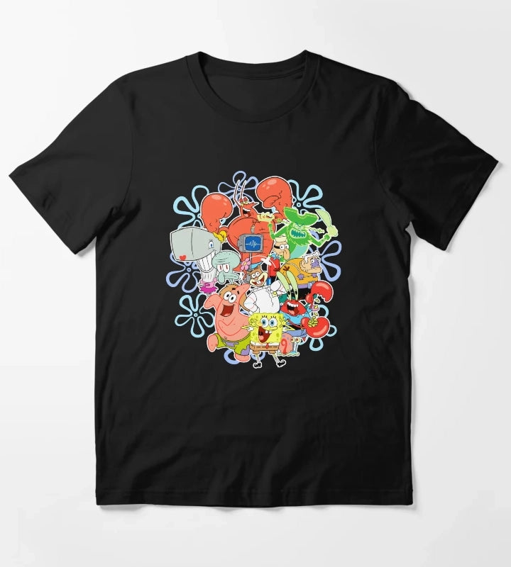 SpongeBob SquarePants Group Shot Gangs All Here T-Shirt