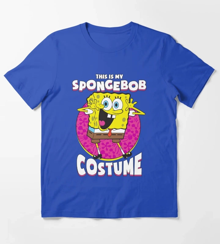 SpongeBob SquarePants Halloween This Is My SpongeBob Costume T-Shirt Blue